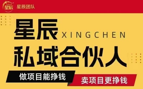 全网首发星辰私域项目合集,最新实操玩法,短期快速实现变现-焱冰网创资源库