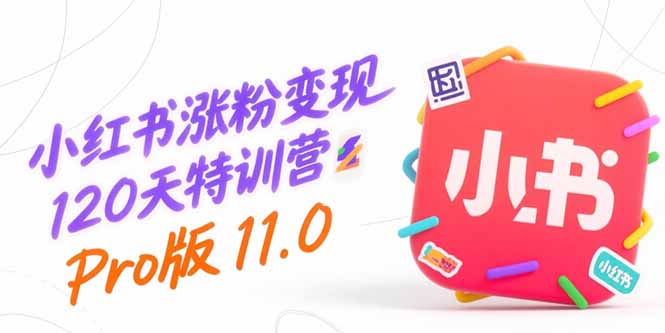 小红书涨粉变现120天特训营Pro版11.0:从0到1掌握平台运营,内容制作和变现-焱冰网创资源库