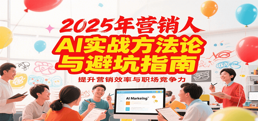 2025年营销实战方法论与避坑指南，利用AI提升营销效率与职场竞争力-焱冰网创资源库