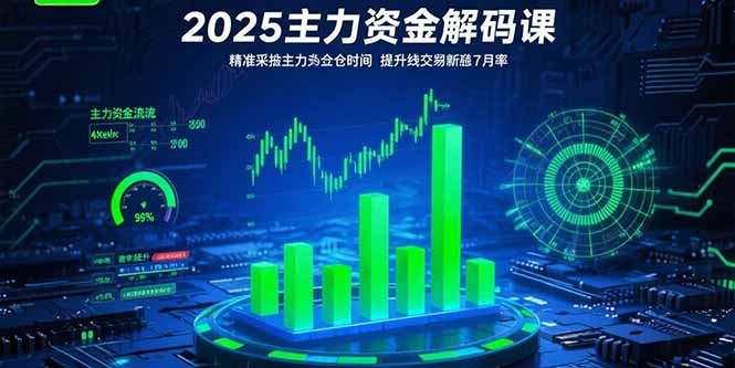 2025主力资金解码课：精准捕捉主力建仓时机，提升短线交易胜率(更新7月-焱冰网创资源库
