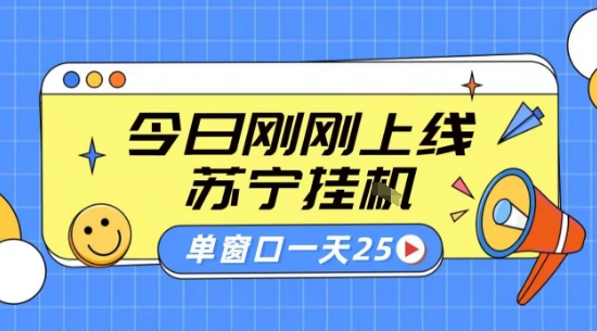 苏宁全自动采集挂G项目 稳定可批量 单窗口收益30+ 附教程【揭秘】-焱冰网创资源库