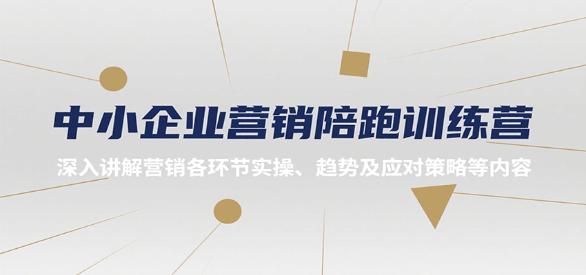 中小企业营销陪跑训练营，深入讲解营销各环节实操、趋势及应对策略等内容-焱冰网创资源库