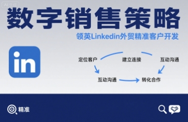 数字销售策略领英LinkedIn外贸精准客户开发-焱冰网创资源库